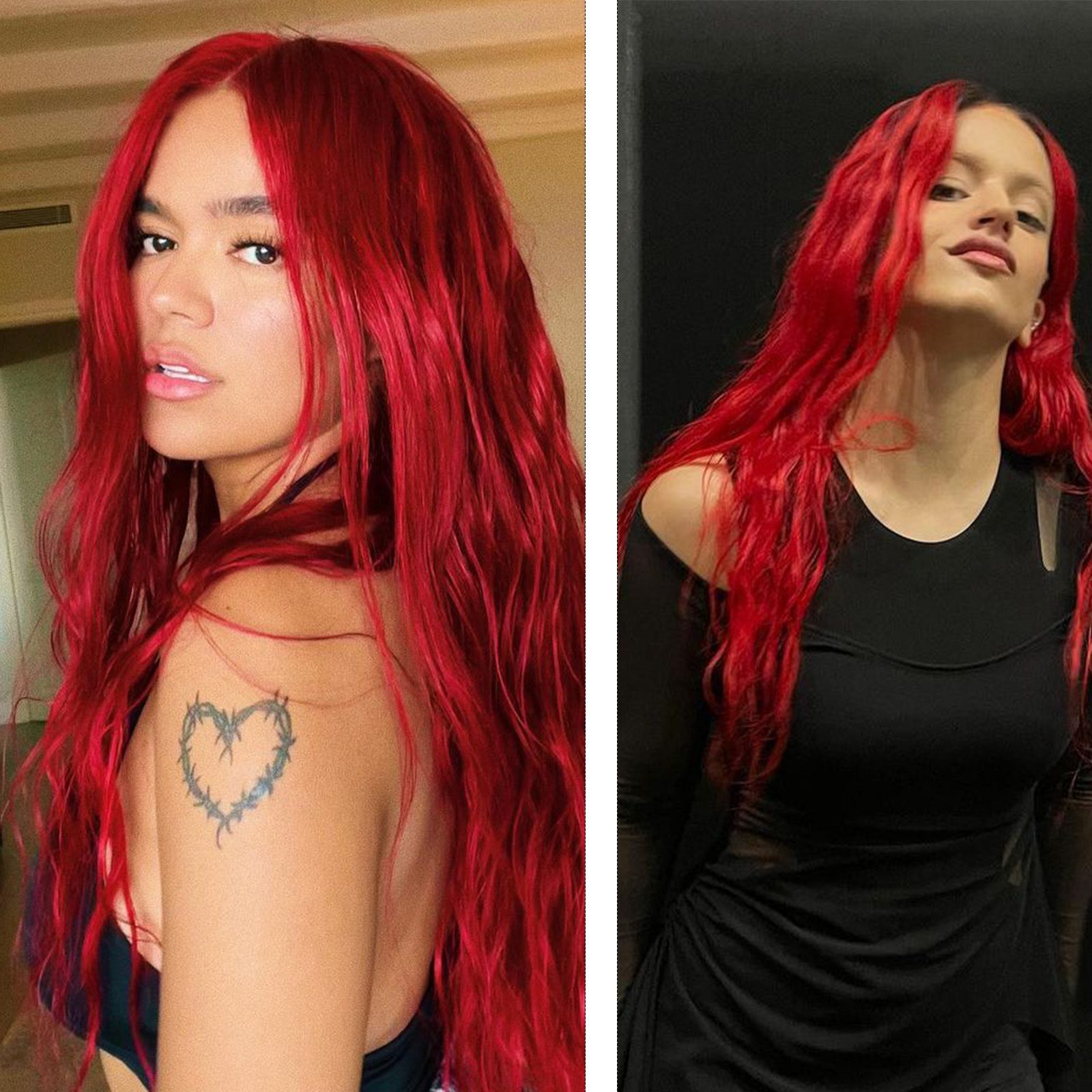Karol G and Rosalía Debut Same Hair Color - The Tease