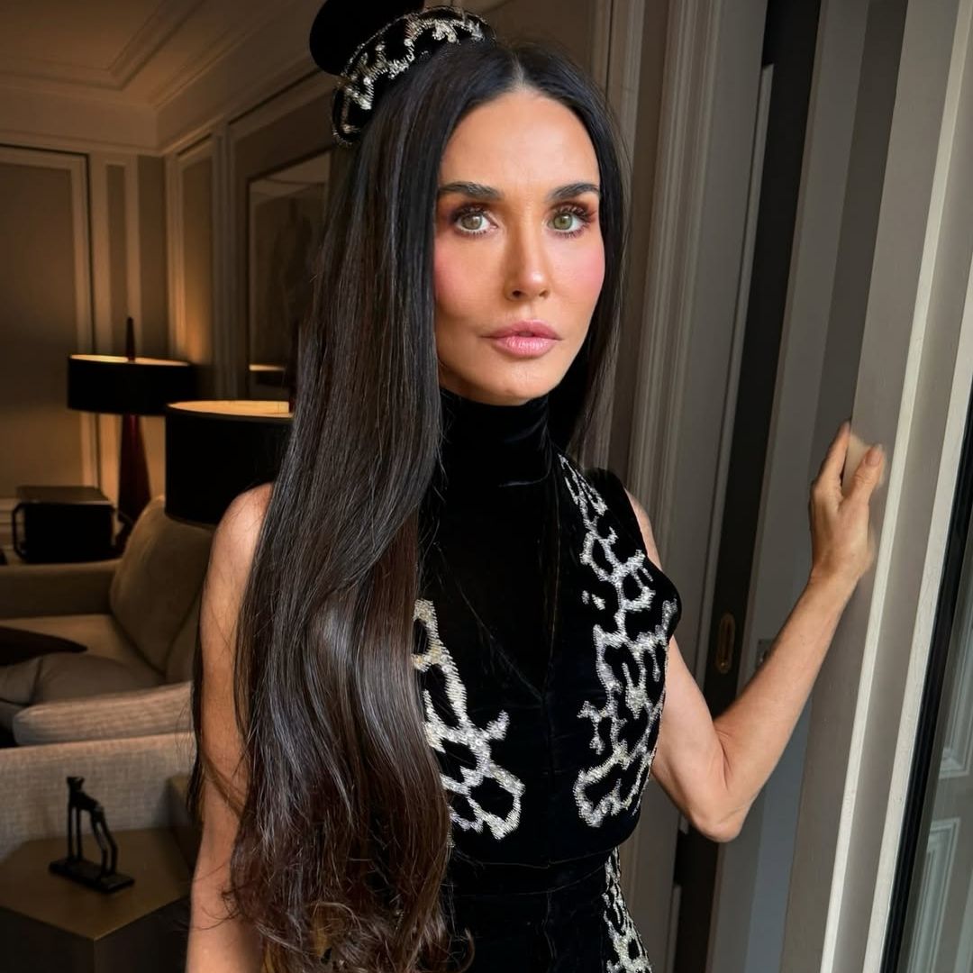 Demi Moore, Kérastase, Dimitris Giannetos, Schiaparelli Spring/Summer 2026 Couture Show, Paris