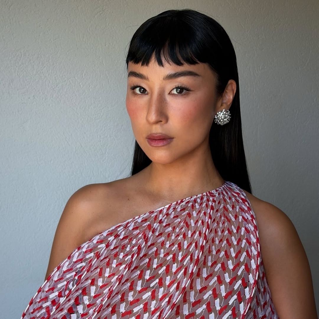 Jenny Cho, Greta Lee, Toy Story 5, Micro bangs, baby bangs
