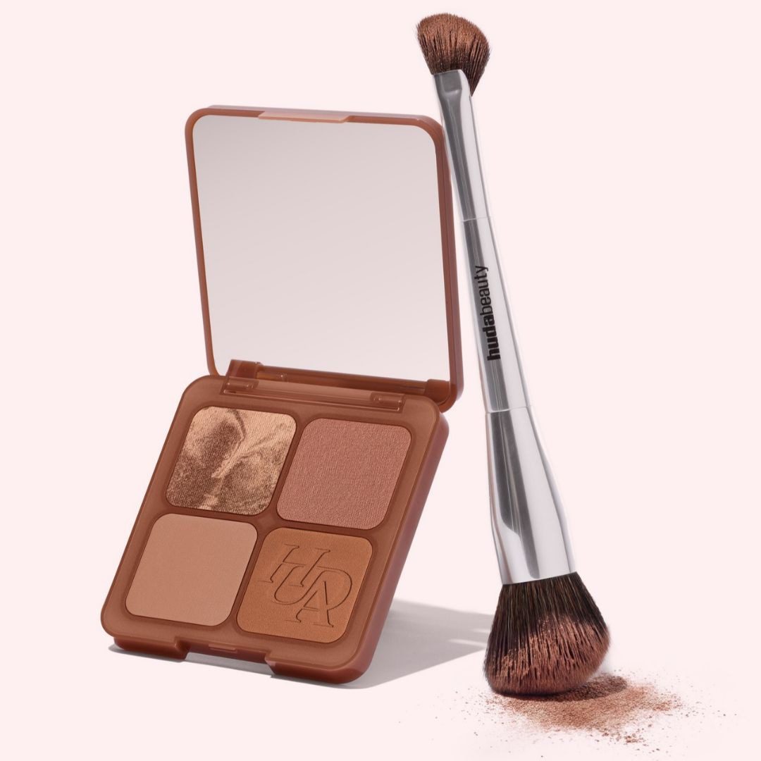 Dual-Ended Bronze & Contour Brush.